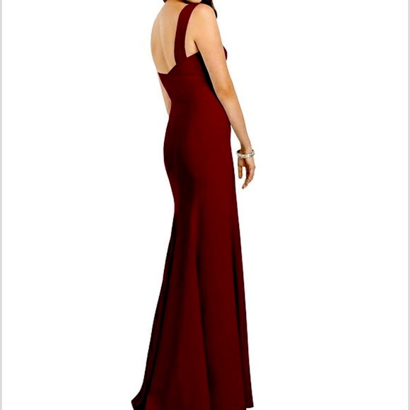 DESSY BRIDESMAIDS GOWN (CABERNET) STYLE 3060 - Picture 2 of 6